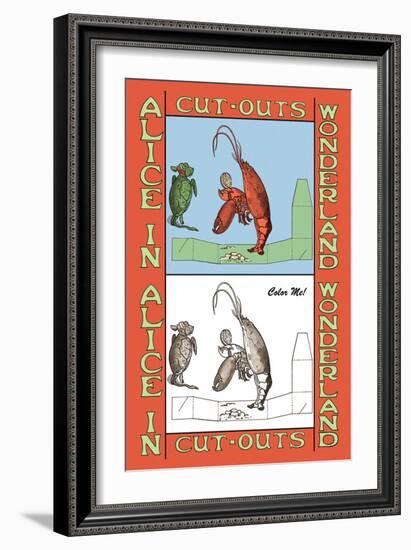 Alice in Wonderland: Lobster-John Tenniel-Framed Art Print