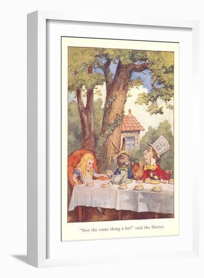 Alice in Wonderland, Mad Tea Party-null-Framed Premium Giclee Print