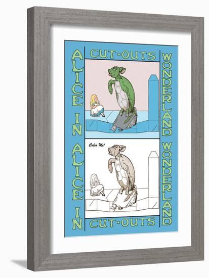 Alice in Wonderland: Mock Turtle-John Tenniel-Framed Art Print