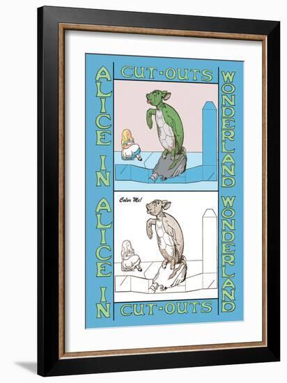 Alice in Wonderland: Mock Turtle-John Tenniel-Framed Art Print