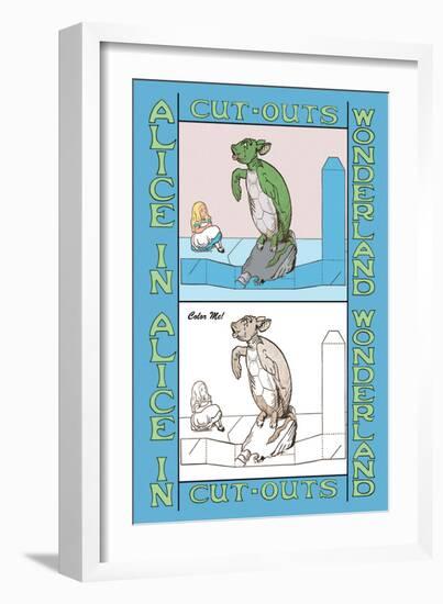 Alice in Wonderland: Mock Turtle-John Tenniel-Framed Art Print