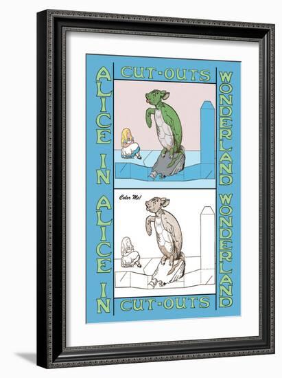 Alice in Wonderland: Mock Turtle-John Tenniel-Framed Art Print