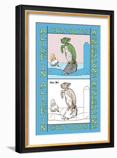 Alice in Wonderland: Mock Turtle-John Tenniel-Framed Art Print