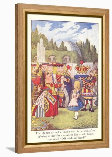 Alice in Wonderland, Queen of Hearts-null-Framed Stretched Canvas