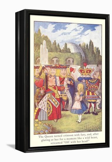 Alice in Wonderland, Queen of Hearts-null-Framed Stretched Canvas