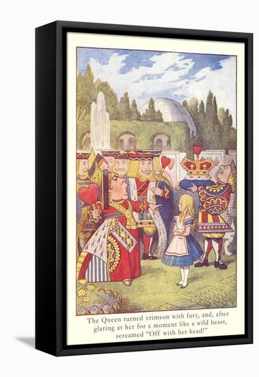 Alice in Wonderland, Queen of Hearts-null-Framed Stretched Canvas