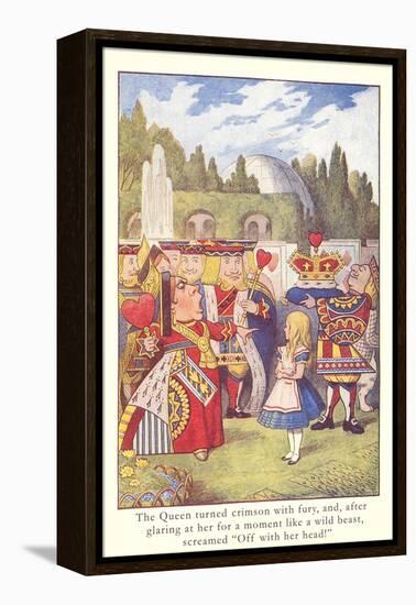 Alice in Wonderland, Queen of Hearts-null-Framed Stretched Canvas