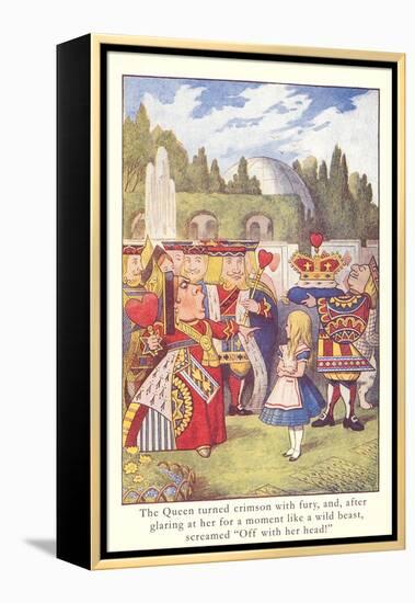 Alice in Wonderland, Queen of Hearts-null-Framed Stretched Canvas