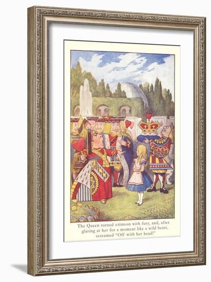 Alice in Wonderland, Queen of Hearts-null-Framed Art Print