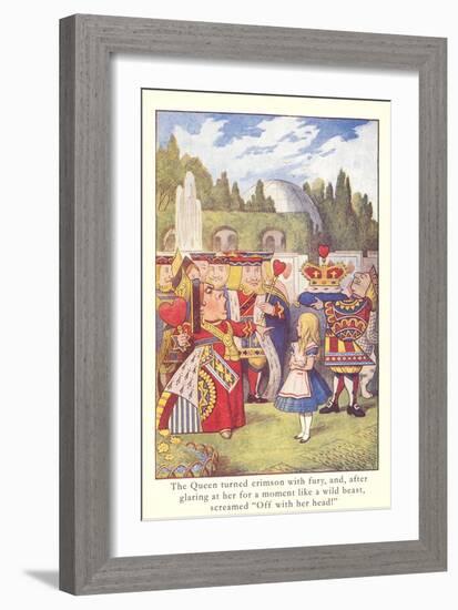 Alice in Wonderland, Queen of Hearts-null-Framed Art Print