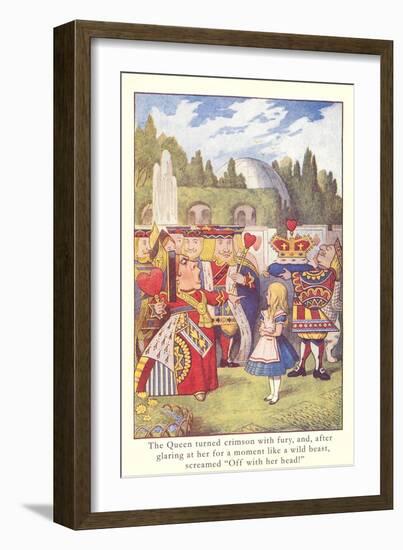 Alice in Wonderland, Queen of Hearts-null-Framed Art Print