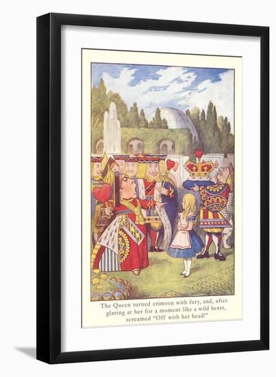 Alice in Wonderland, Queen of Hearts-null-Framed Art Print