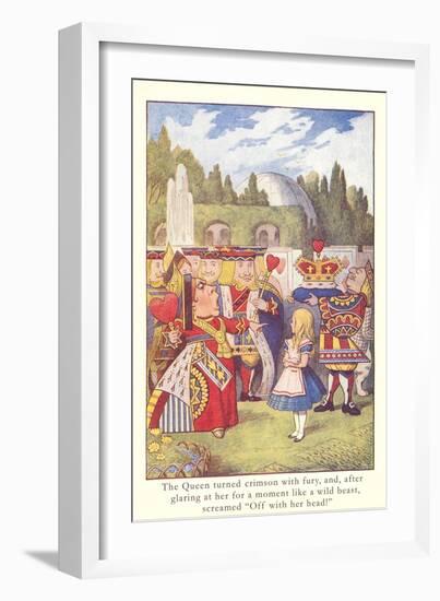 Alice in Wonderland, Queen of Hearts-null-Framed Art Print