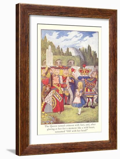 Alice in Wonderland, Queen of Hearts-null-Framed Premium Giclee Print
