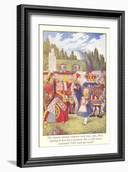 Alice in Wonderland, Queen of Hearts-null-Framed Premium Giclee Print