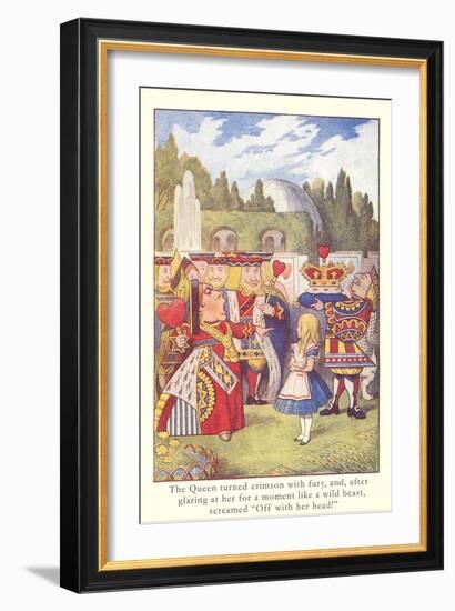 Alice in Wonderland, Queen of Hearts-null-Framed Premium Giclee Print