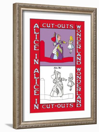 Alice in Wonderland: Queen of Hearts-John Tenniel-Framed Art Print