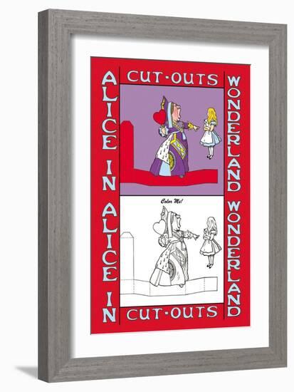 Alice in Wonderland: Queen of Hearts-John Tenniel-Framed Art Print