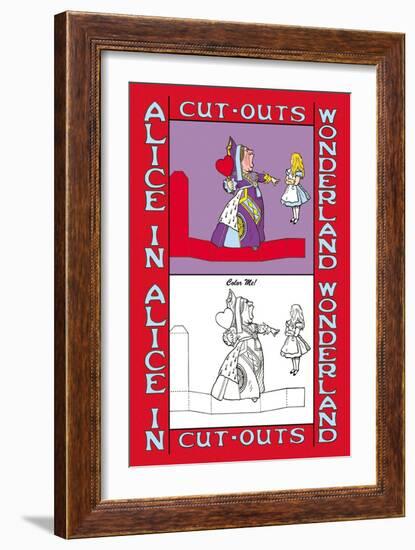 Alice in Wonderland: Queen of Hearts-John Tenniel-Framed Art Print