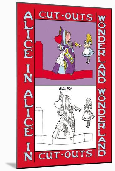 Alice in Wonderland: Queen of Hearts-John Tenniel-Mounted Art Print