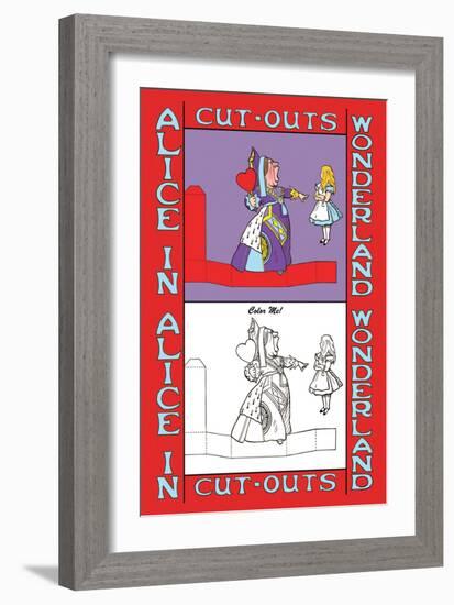 Alice in Wonderland: Queen of Hearts-John Tenniel-Framed Art Print