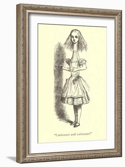 Alice in Wonderland, Stretched Neck-null-Framed Art Print