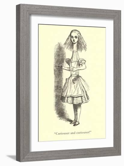 Alice in Wonderland, Stretched Neck-null-Framed Art Print