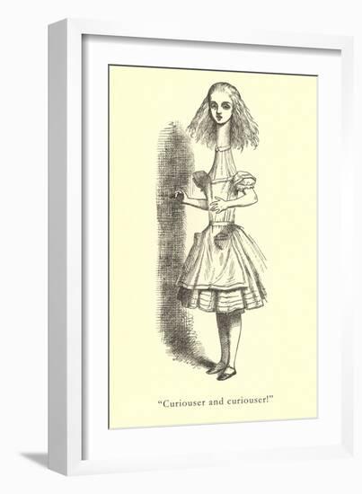 Alice in Wonderland, Stretched Neck-null-Framed Art Print