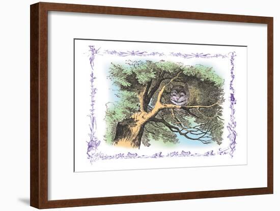 Alice in Wonderland: The Cheshire Cat-John Tenniel-Framed Art Print