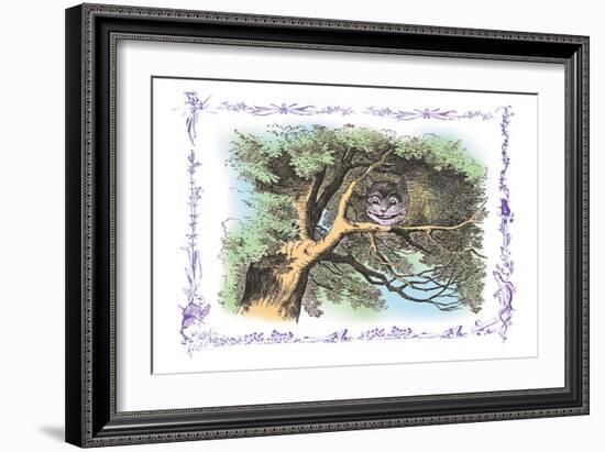 Alice in Wonderland: The Cheshire Cat-John Tenniel-Framed Art Print