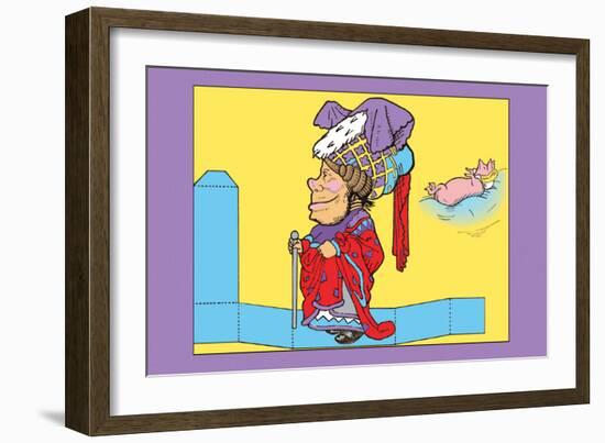 Alice in Wonderland: The Duchess-John Tenniel-Framed Art Print