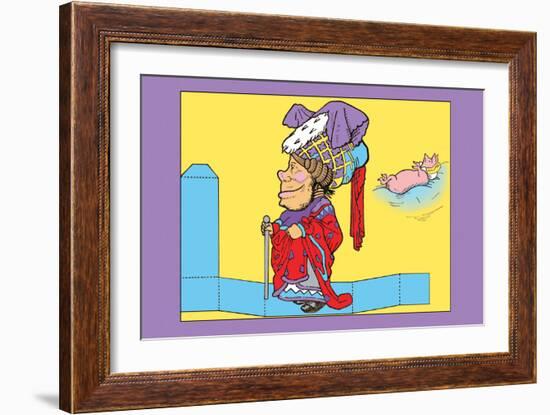 Alice in Wonderland: The Duchess-John Tenniel-Framed Art Print