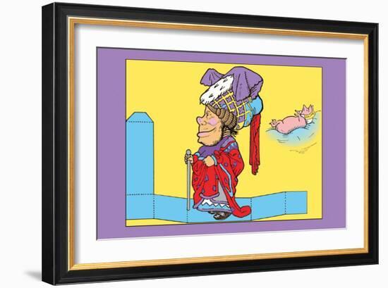 Alice in Wonderland: The Duchess-John Tenniel-Framed Art Print