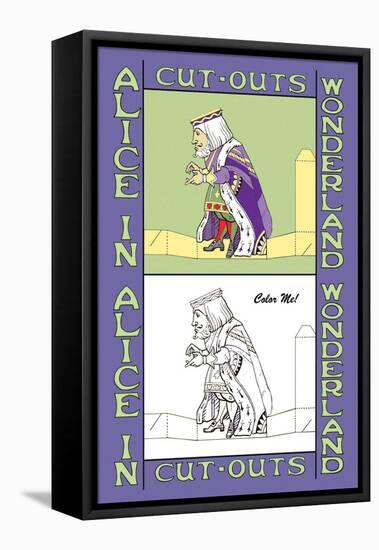 Alice in Wonderland: The King-John Tenniel-Framed Stretched Canvas