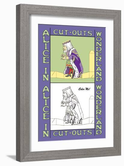 Alice in Wonderland: The King-John Tenniel-Framed Art Print