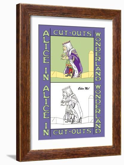 Alice in Wonderland: The King-John Tenniel-Framed Art Print