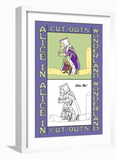 Alice in Wonderland: The King-John Tenniel-Framed Art Print