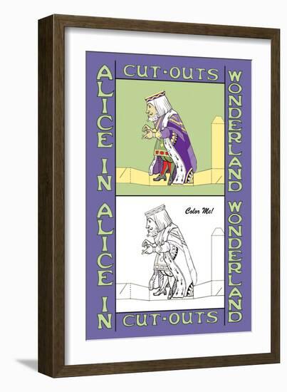 Alice in Wonderland: The King-John Tenniel-Framed Premium Giclee Print