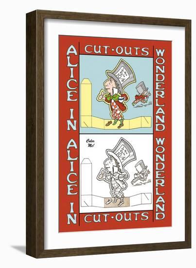 Alice in Wonderland: The Mad Hatter-John Tenniel-Framed Art Print