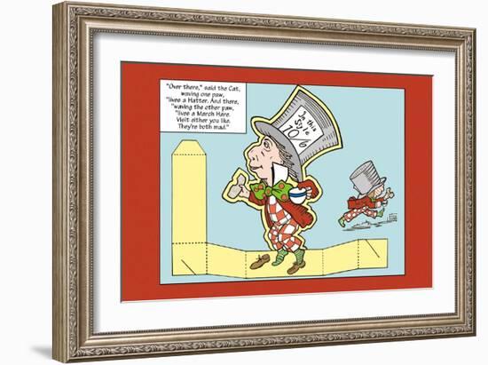 Alice in Wonderland: The Mad Hatter-John Tenniel-Framed Art Print