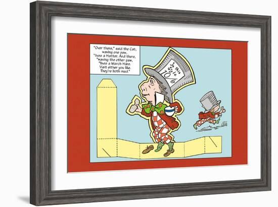 Alice in Wonderland: The Mad Hatter-John Tenniel-Framed Art Print