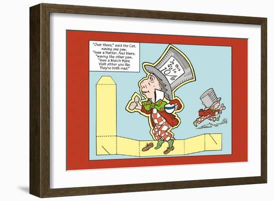 Alice in Wonderland: The Mad Hatter-John Tenniel-Framed Art Print