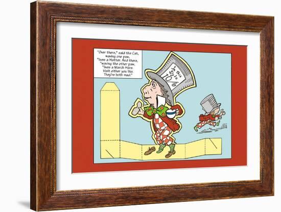 Alice in Wonderland: The Mad Hatter-John Tenniel-Framed Art Print