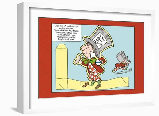 Alice in Wonderland: The Mad Hatter-John Tenniel-Framed Art Print