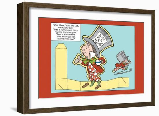 Alice in Wonderland: The Mad Hatter-John Tenniel-Framed Art Print