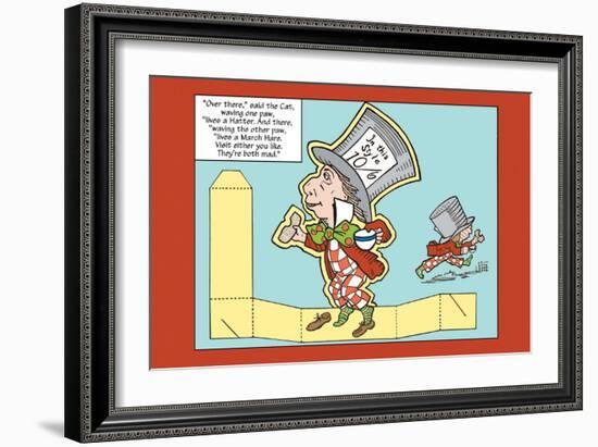 Alice in Wonderland: The Mad Hatter-John Tenniel-Framed Art Print