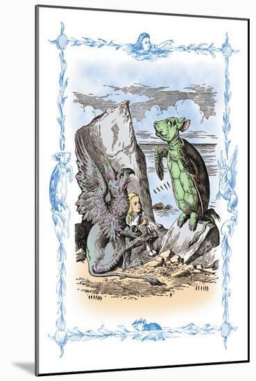 Alice in Wonderland: The Mock Turtle's Story-John Tenniel-Mounted Art Print