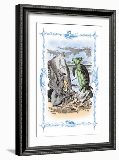 Alice in Wonderland: The Mock Turtle's Story-John Tenniel-Framed Art Print