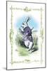 Alice in Wonderland: The White Rabbit-John Tenniel-Mounted Art Print