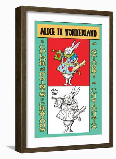 Alice in Wonderland: The White Rabbit-John Tenniel-Framed Art Print